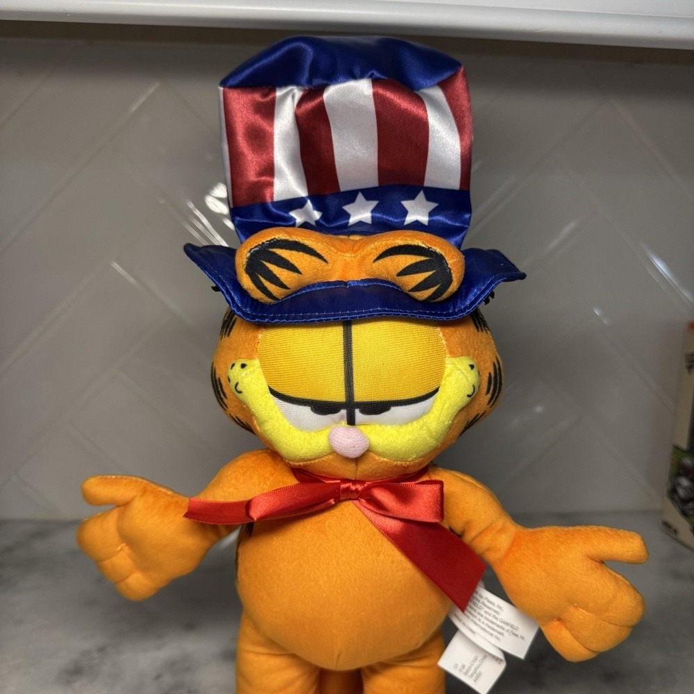 Garfield Patriotic Uncle Sam Animated Dancing Plush 16" NWT - Picture 4 of 5